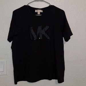 Michael kors black on black tee shirt
